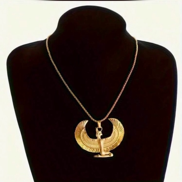 Other - Golden Egyptian Goddess Necklace nwt nib